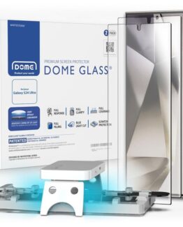 [2-Pack] Whitestone Galaxy S24 Ultra Härdat glas Skärmskydd Dome