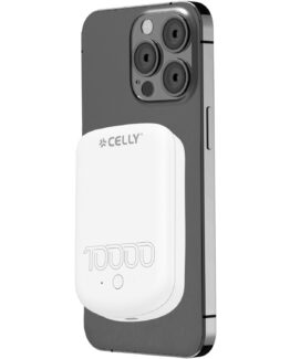 Celly MAGPB10000PRO PowerBank 10W MagSafe Trådlös laddning 10.000mAh - Vit