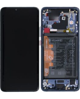 Huawei Mate 20 Pro Skärm LCD Glas med Batteri Original - Blå - 02352GFX