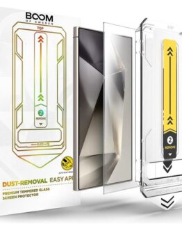 LIVSTIDSGARANTI - BOOM Galaxy S24 Ultra Härdat Glas Skärmskydd - 2 Pack