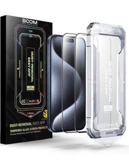 LIVSTIDSGARANTI - BOOM iPhone 15 Pro Härdat Glas Skärmskydd - 2 Pack