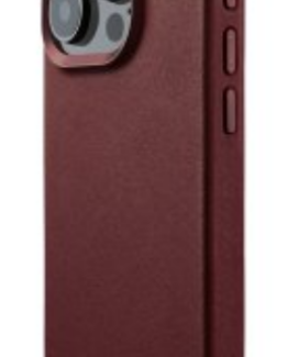 Mujjo iPhone 15 Pro Mobilskal Läder - Burgundy