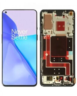 OnePlus 9 Original Skärm LCD Display Glas med Ram - Blå