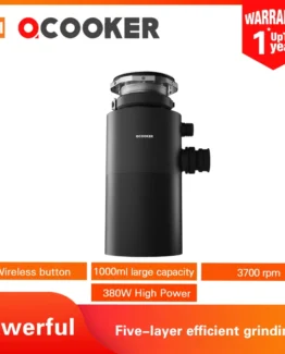 QCOOKER Food Waste Disposers XIAOMI kitchen sink disposal chopper appliance food crusher home garbage shredder Five-level grind