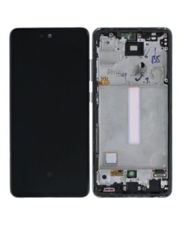 Samsung Galaxy A52 4G/5G Skärm LCD Display Glas Original - Svart - GH82-25524A