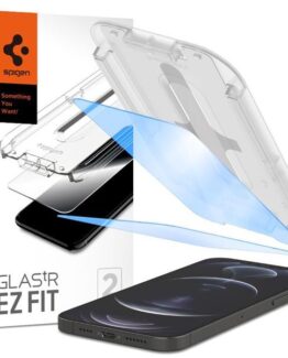 Spigen EZ FIT 2-PACK Antiblue Härdat Glas Skärmskydds iPhone 13/13 Pro