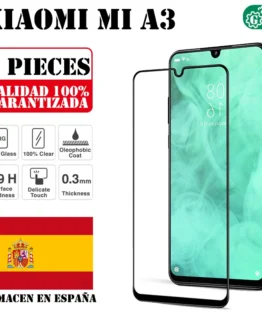 Xiaomi Mi A3 Set 3 Pieces Full Tempered Glass Screen Protector Ultra Thin Scratch Protection