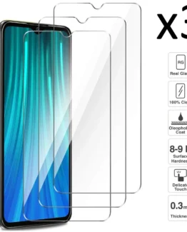 Xiaomi Redmi Note 8 Pro Set 3 pieces tempered glass screen Protector anti-scratch ultra thin easy to install