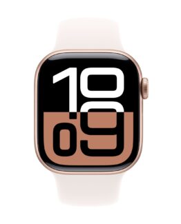 Apple Watch Series 10 (GPS) 42 mm Smartklocka - Rosa Guld/Vit