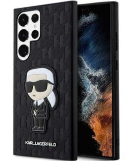 Karl Lagerfeld Galaxy S23 Ultra Skal Saffiano Monogram Ikonik - Svart