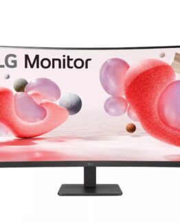 LG 32MR50C-B 32" välvd LED-skärm 100 Hz med VA-panel