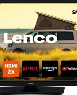 Lenco DVL-2483BK - 24" Smart TV med inbyggd DVD-spelare och 12V biladapter - Svart