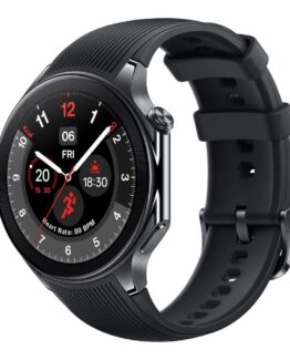 OnePlus Watch 2 hybridklocka 46 mm med AMOLED-skärm och lång batteritid - Black Steel