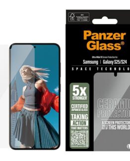 PanzerGlass Galaxy S25 Härdat Glas Skärmskydd Keramisk Ultra-Wide Fit