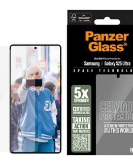 PanzerGlass Galaxy S25 Ultra Härdat Glas Skärmskydd Keramisk Ultra-Wide Fit