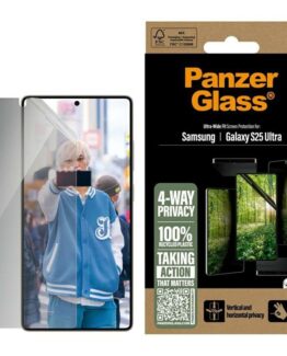 PanzerGlass Galaxy S25 Ultra Härdat Glas Skärmskydd Privacy Eco Matrix