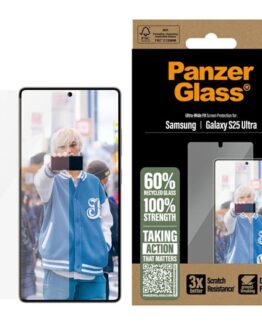 PanzerGlass Galaxy S25 Ultra Härdat Glas Skärmskydd Ultra-Wide Fit - Clear