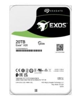 Seagate Exos X20 ST20000NM007D - Hårddisk - 20 TB - intern - SATA 6Gb/s - 7200 rpm - buffert: 256 MB