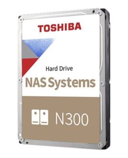 Toshiba N300 NAS - Hårddisk - 8 TB - intern - 3,5" - SATA 6Gb/s - 7200 rpm - buffert: 256 MB