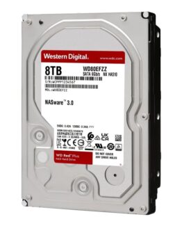 WD Red Plus WD80EFZZ - Hårddisk - 8 TB - intern - 3,5" - SATA 6Gb/s - 5640 rpm - buffert: 128 MB