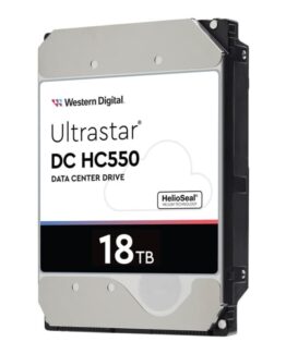 WD Ultrastar DC HC550 WUH721818ALE6L4 - Hårddisk - 18 TB - intern - 3,5" - SATA 6Gb/s - 7200 rpm - buffert: 512 MB