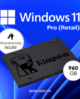 Windows 11 Pro (SSD disk) + Retail Licens - 960 GB