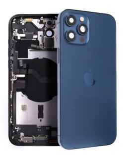 iPhone 12 Pro Max Baksida Komplett med Ram - Blå