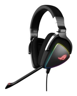 ASUS ROG Delta - Headset - fullstorlek - kabelansluten - USB, USB-C - för 15; ROG Strix G15; ROG Zephyrus G14; TUF Gaming F15; F17; TUF505; ZenBook 1