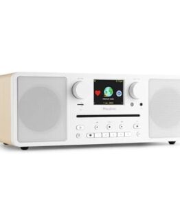 Audizio Neapel stereo DAB-radio med CD-spelare, Bluetooth, FM och internetradio - 60W - Vit