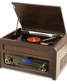 Fenton Nashville retro skivspelare med Bluetooth, CD-spelare, FM och DAB-radio