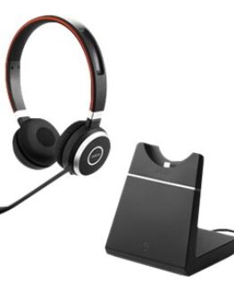 Jabra Evolve 65 Ms Stereo - Headset - På Øret - Trådløs - Bluetooth (Med Ladestand)