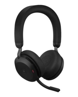 Jabra Evolve2 75 - Headset - På Örat - Bluetooth - Trådlös, Kabelansluten - Aktiv Brusradering - Usb-A - Ljudisolerande - Svart - Optimerad För Uc