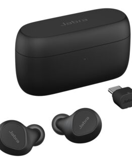 Jabra Evolve2 Buds Uc - True Wireless-Hörlurar Med Mikrofon - Inuti Örat - Bluetooth - Aktiv Brusradering - Usb-C Via Bluetooth-Adapter - Ljudisolera