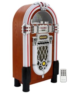 Retro Jukebox med Ljudsystem & Belysning Fjärrkontroll Golvstående Elektrisk Bluetooth MP3 CD Radio 3,5 mm AUX USB SD/MMC Stereo RCA | MonsterShop