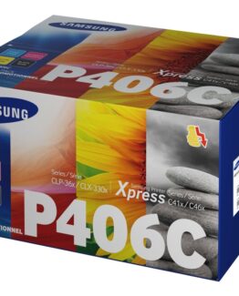 Samsung Clt-P406c Value Pack - 4-Pack - Svart, Gul, Cyan, Magenta - Original - Tonerkassett - För Clp-360, 365, 365W Xpress C410w, C460fw, C460w