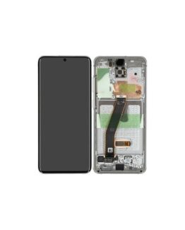 Samsung Galaxy S20 LCD-skärm - Vit