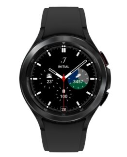 Samsung Galaxy Watch4 Classic - 46 Mm - Svart - Smart Klocka Med Ridge-Sportband - Fluoroelastomer - Svart - Display 1.4" - 16 Gb - Nfc, Wi-Fi, Bluet