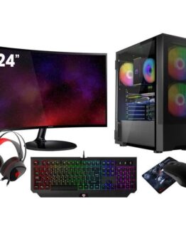 VIST Gaming PC Ryzen 7 5700G - 32 GB RAM - RX VEGA8 - 1 TB M.2 SSD - LCD 24 - Windows 11 Pro