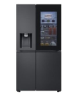 LG InstaView GSXE90EVDD, Fristående, Amerikansk dörr, Svart, 3 dörr/dörrar, Essence Black Steel, Röra