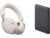 Bose QuietComfort Ultra trådlösa hörlurar, Over-Ear (vit) + powerbank