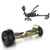 Paket Hoverboard Comfort Go Kart 8.5 tums, Hummer Gold, Standard Räckvidd och Svart Comfort Hoverkart, Smart Balance