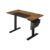 Rootz Electric Desk – Höjdjusterbart skrivbord – Elektriskt bordsställ – Spelbord – Gaming Electric Desk – Vintage Brun-Svart – 120x60x(72-120)cm