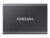 Samsung T7 MU-PC4T0T – SSD – krypterat – 4 TB – extern (portabel) – USB 3.2 Gen 2 (USB-C kontakt) – 256 bitars AES – grå